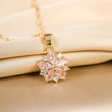 Collier Sakura Rose Romantique Rozsdamentes Acélban