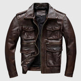 Todor - Bőrkabát zsebekkel