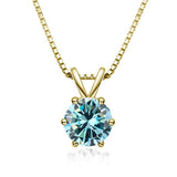 Elegáns Moissanite Solitaire Nyaklánc