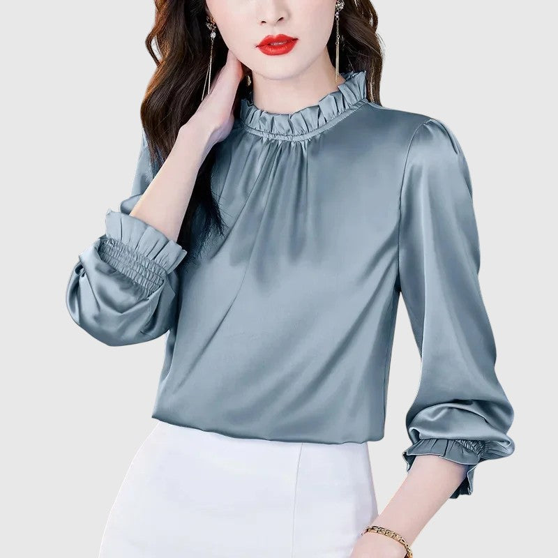 Jana - Elegáns selyem blúz