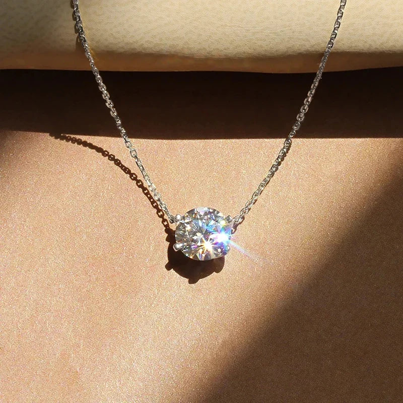 Elegáns Solitaire Nyaklánc Kristállyal