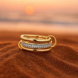 Sidsel | Anello d'Oro Zircone