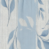 Solene | Ujjatlan Kék Levél Mintás Midi Ruha