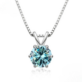 Elegáns Moissanite Solitaire Nyaklánc