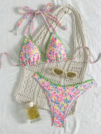 Rita - Nyakba köthető, vibráló csipkéből készült bikini