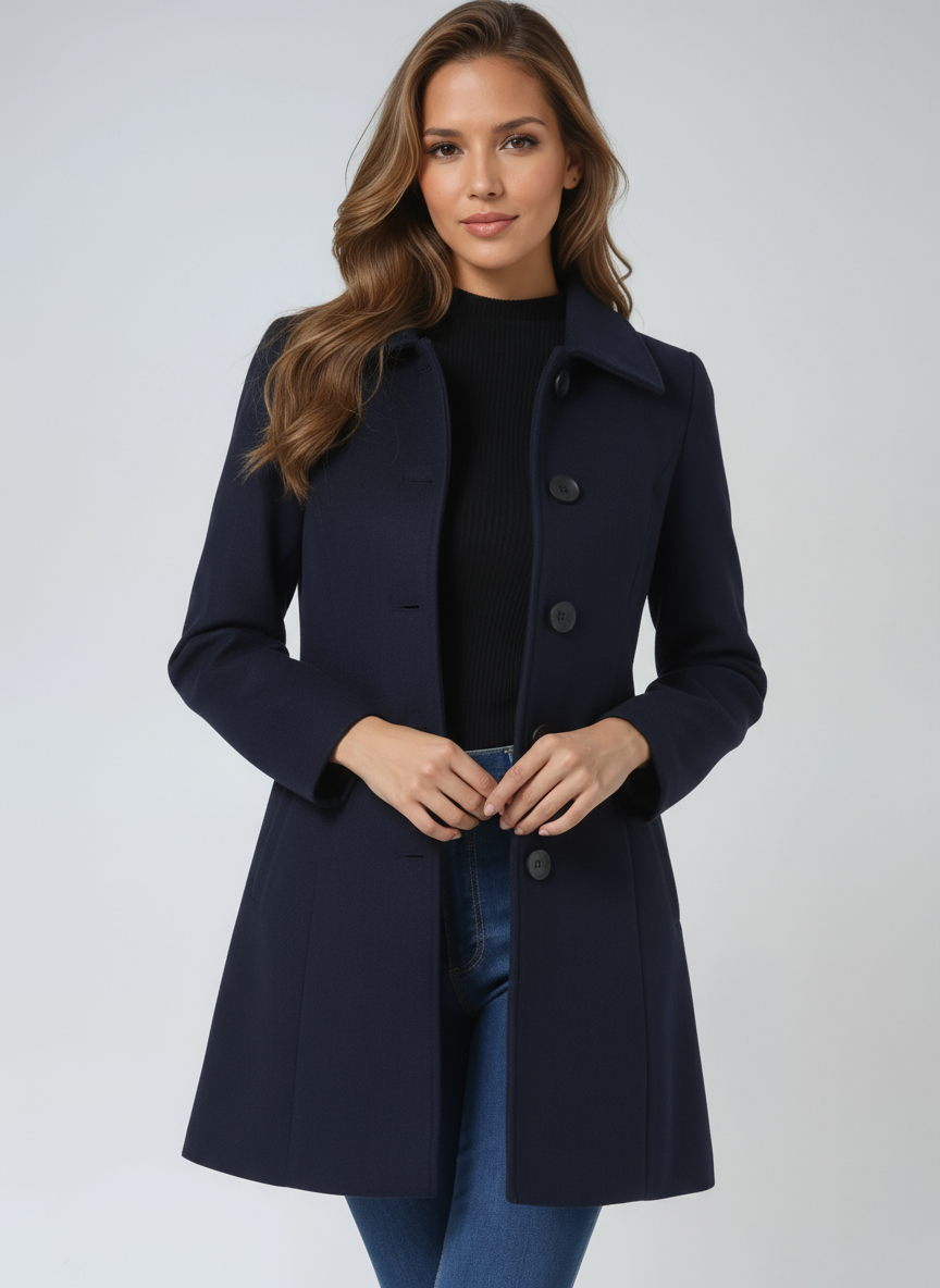 Josephine - Női Egysoros Téli Trench Kabát