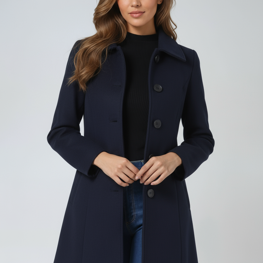 Josephine - Női Egysoros Téli Trench Kabát