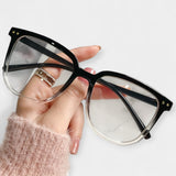 Négyzet alakú kék fényvédő szemüveg