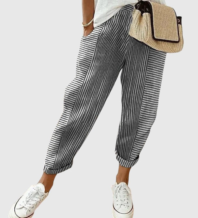 Nina – Elegáns csíkos nadrág