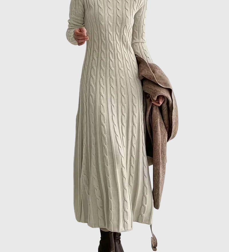 Vanessa - Elegáns Kötött Maxi Ruha