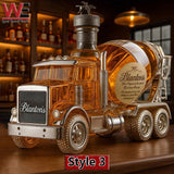 Cement mixer formájú whisky üveg