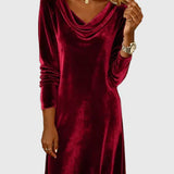 Zsófia - Laza Fazonú Velúr Ruha