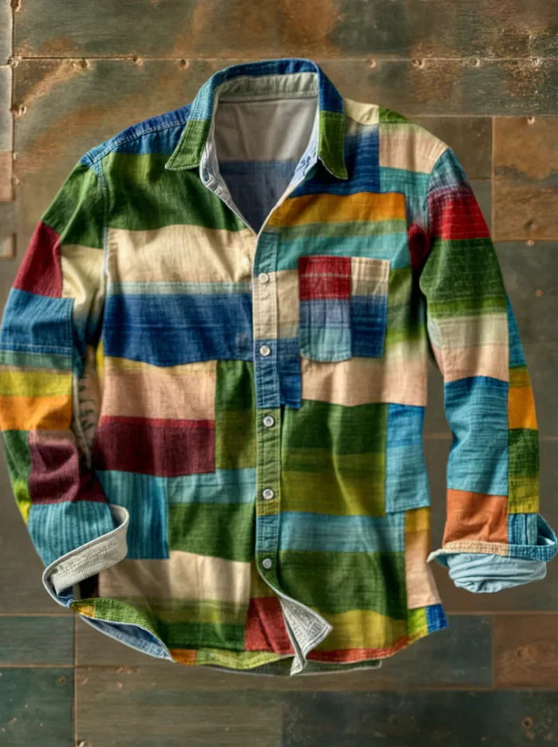 Filip™ | Prémium Patchwork Ing – Egyedi Stílus & Kényelmes Illeszkedés.
