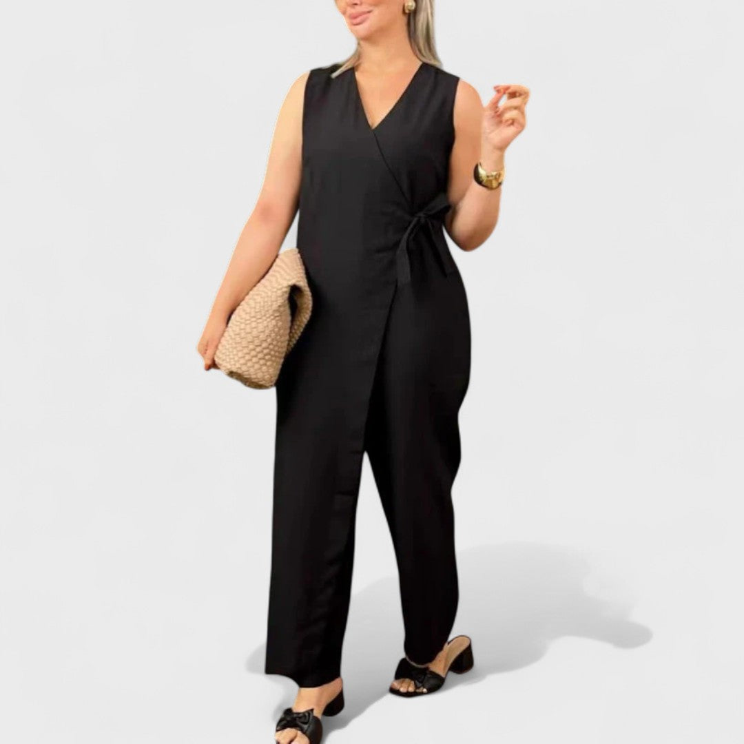 Milena - Elegáns overall V-nyakú